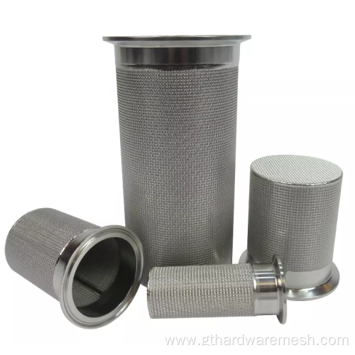 Perforated bucket metal mesh perforated mesh filter